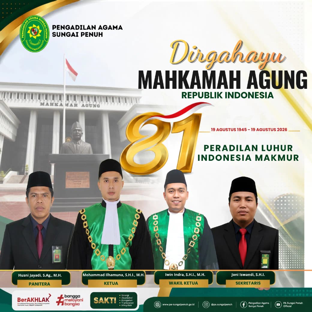 Upacara HUT Mahkamah Agung RI ke 81
